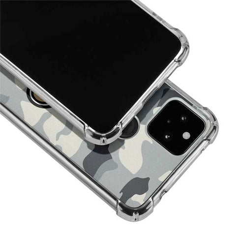 NFL New Orleans Saints Camo Google Pixel 5 Clear Case
